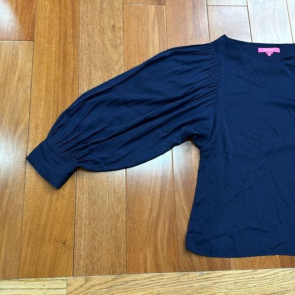 Lilly Pulitzer The Maisel Blue Top Size S - Picture 12 of 16